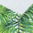 Тканини штори - Штора лонета Пальмове листя, фон молочний 135/270 см (171286)