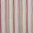Ткани готовые изделия - Штора Кентуки полоса бордо, розовый, салат 140/270 см (126513)