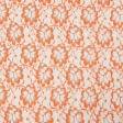 Тканини для блузок - Гіпюр з люрексом помаранчевий