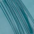 Ткани шелк - Шифон натуральный стрейч сине-зеленый