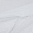 Ткани кисея - Тюль кисея Плумети софт белая горошки белые с утяжелителем