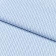 Тканини для кашкетів та панам - Сорочкова рогожка біло-блакитна