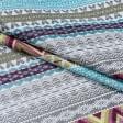 Ткани портьерные ткани - Жаккард Венти /VENT голубая лазурь, бургунди, т.серый