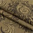 Тканини для декоративних подушок - Декор-гобелен Вензель старе золото,коричневий
