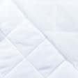 Ткани для курток - Плащевая Фортуна стеганая с синтепоном 100г/м ромб 7см*7см белый