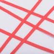 Ткани фурнитура для декора - Декоративная киперная лента красная 10 мм