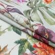Тканини всі тканини - Декоративний сатин Пус квіти мультиколор