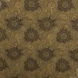 Ткани для чехлов на стулья - Декор-гобелен Чизана цветы старое золото,коричневый