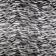 Тканини для суконь - Атлас шовк стрейч зебра чорний