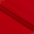 Ткани велюр/бархат - Трикотаж липучка красная