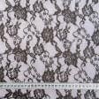 Ткани для платьев - Гипюр люрекс темно-серый