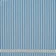 Тканини для скатертин - Декоративна тканина Рустікана смуга вузька колір т.блакитний