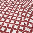 Тканини бавовняні сумішеві - Декоративна тканина арена Аквамарин червона