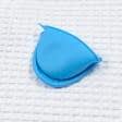 Ткани текстиль для кухни - Фартук Горох синий в комплекте полотенце и прихватка