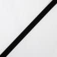 Ткани готовые изделия - Липучка Велкро пришивная мягкая часть черная 20мм/25м