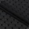 Тканини для суконь - Шифон жакард чорний