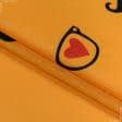Ткани для постельного белья - Бязь набивная ГОЛД DW очки оранжевый