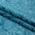 Ткани для декоративных подушек - Велюр жаккард Версаль цвет лазурь