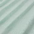 Тканини етно тканини - Батист купон з вишивкою рішельє світло-м'ятний