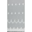 Тканини horeca - Тюль мікросітка вишивка Маделін колір молочний з фестоном