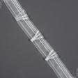 Тканини фурнітура для декоративних виробів - Тасьма шторна Куряча лапка прозора КС-1:2.5 50мм±0.5мм/50м