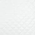 Ткани для жилетов - Плащевая Мари стеганая с синтепоном 100г/м 7см*7см белая