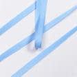 Тканини фурнітура для декора - Репсова стрічка Грогрен /GROGREN темно  блакитна 7 мм