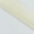 Тканини ненатуральні тканини - Тюль вуаль колір ванільный крем