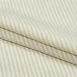 Ткани хлопок смесовой - Декоративная ткань Рустикана полоса узкая св.бежевая