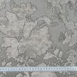 Тканини портьєрні тканини - Декоративна тканина Роял листя /ROYAL LEAF мокрий пісок