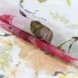 Тканини гардинні тканини - Тюль батист Мадрід квіти фрезові з обважнювачем