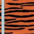 Тканини для м'яких іграшок - Хутро штучне тигр помаранчевий