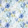 Ткани портьерные ткани - Декоративная ткань панама амбре  маки синий