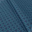 Тканини для декоративних подушок - Екокотон трикутники, т.блакитна бірюза