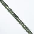 Ткани для одежды - Бахрома кисточки Кира блеск  зеленый 30 мм (25м)
