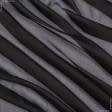 Тканини для хусток та бандан - Шифон-шовк натуральний чорний