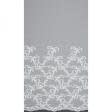 Тканини для драпірування стін і стель - Тюль мікросітка вишивка Магдалена колір молочний (купон)