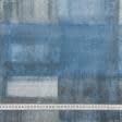 Ткани для слюнявчиков - Ткань с акриловой пропиткой Мазки кистью серый,синий