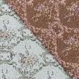 Ткани для декоративных подушек - Гобелен Лейла зеленый, бордо