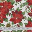 Ткани текстиль для кухни - Раннер для сервировки стола  Новогодний /  Рождество 150х40 см  (172591)