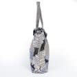 Тканини сумка шопер - Сумка шоппер МАГЕЗИН коти /блакитний, бежевий 50х50