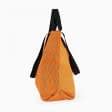 Ткани готовые изделия - Сумка шоппер дайнис /ромб/ беж.ярко оранжевый 50х50 см