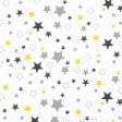 Тканини для постільної білизни - Бязь набивна Голд KS зірки жовті