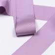 Ткани для украшения и упаковки подарков - Репсовая лента Грогрен  цвет св.сирень 41 мм