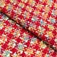 Тканини для піджаків - Костюмна рогожка червона