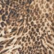 Тканини всі тканини - Креп жоржет леопард бежевий/чорний