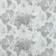 Тканини для декоративних подушок - Декоративна тканина лонета Карта світу / MAPA св.сірий