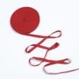 Ткани для декора - Декоративная киперная лента елочка красный 15 мм