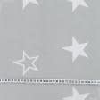 Тканини для постільної білизни - Бязь набивна голд MG зірки сірий