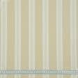 Ткани портьерные ткани - Декоративная ткань Рустикана полоса широкая св.бежевая